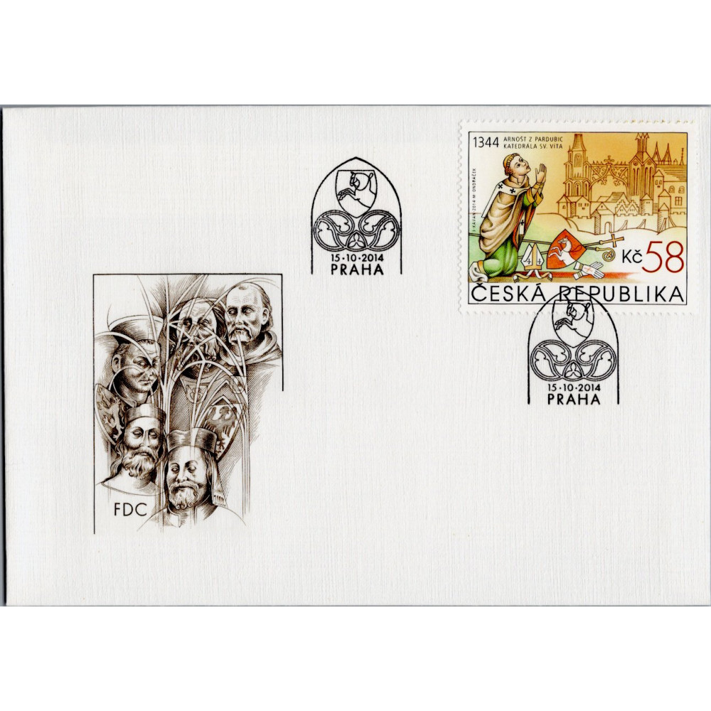FDC ČR, Pof.821**, 58 Kč
