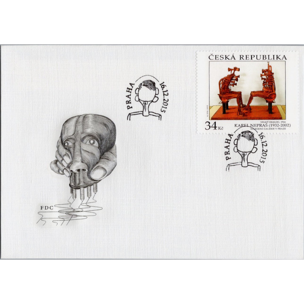 FDC ČR, Pof.871**, 34 Kč