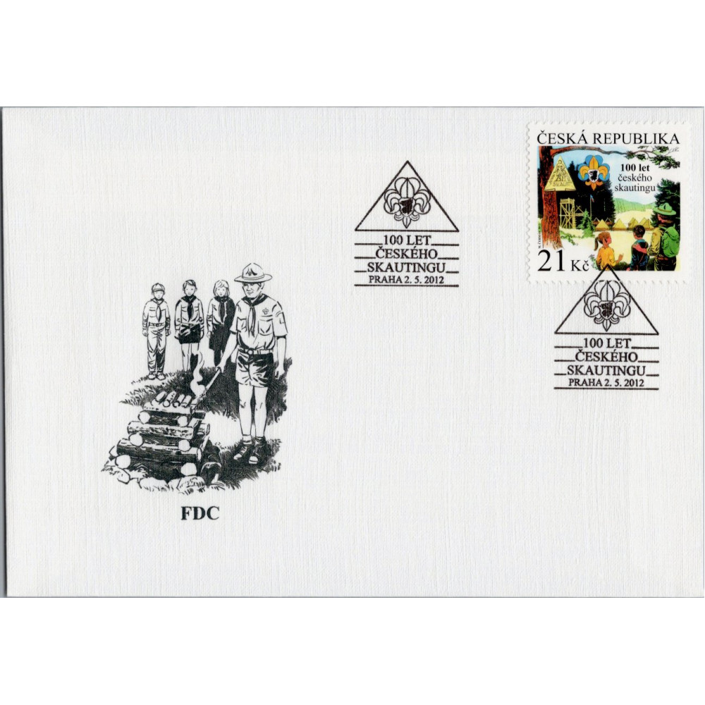 FDC ČR, Pof.718**, 21 Kč