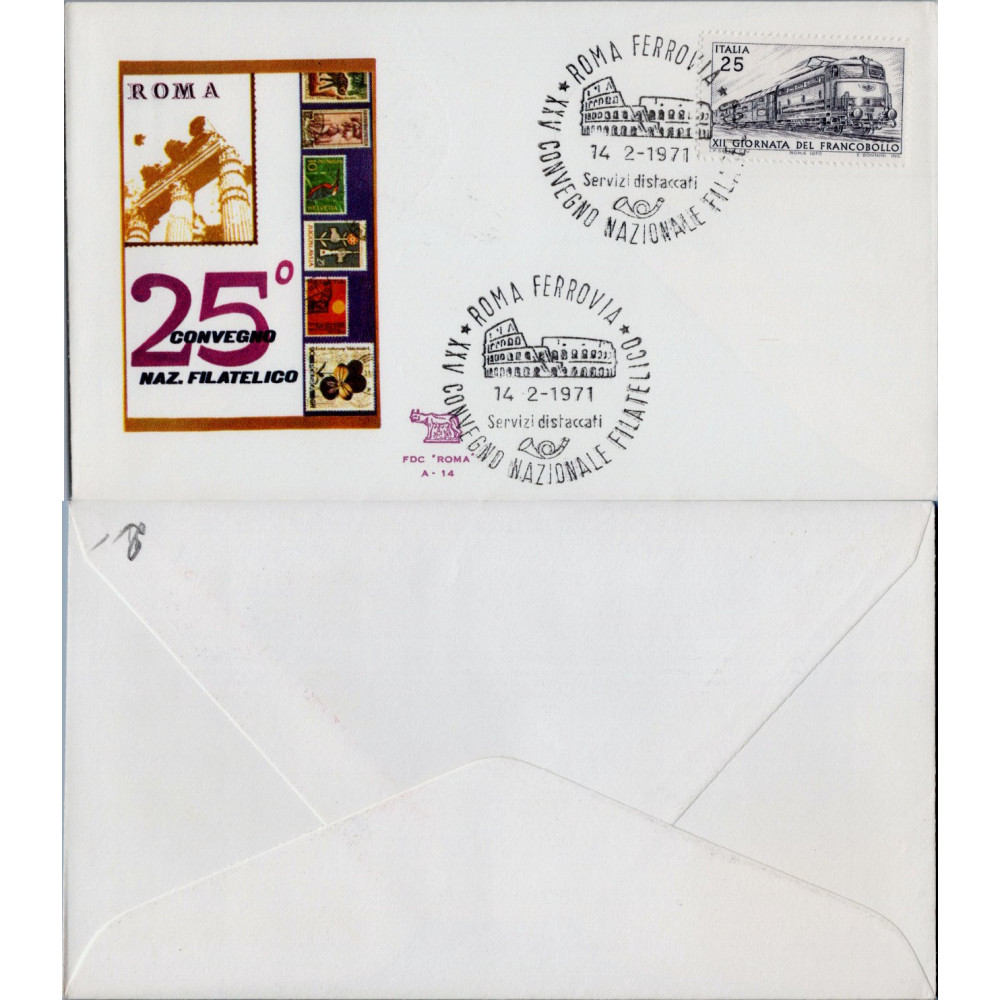 FDC Itálie, Mi.1327 (SG 1275)#, Itálie, 25 L