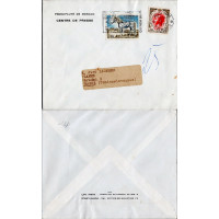 Envelope circulado Países Baixos, Usado #, Mônaco