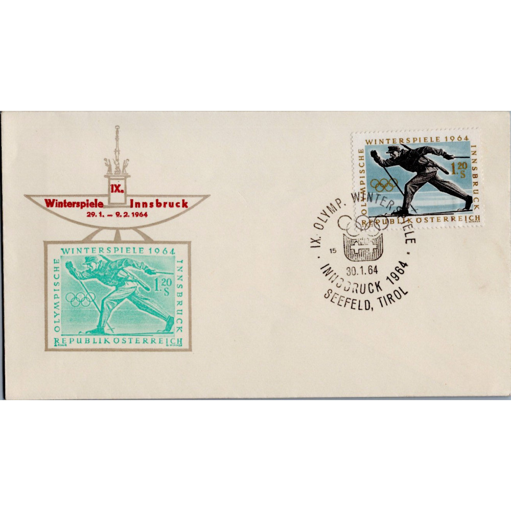 FDC Rakousko, Mi.1137 (SG 1402)**, 1.2 öS FDC Rakousko, Mi.1137 (SG 1402)**, 1.2 öS