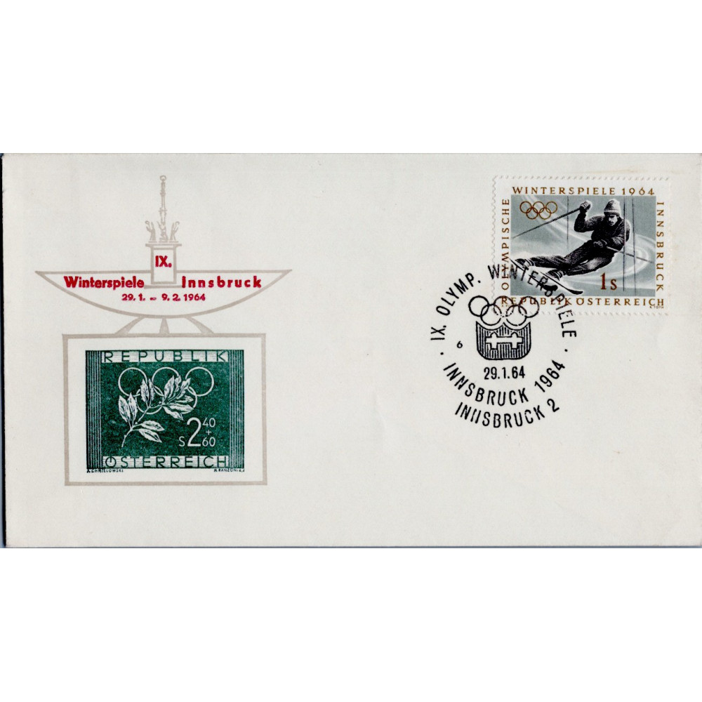 FDC Austria, Mi.1136 (SG 1401), Usado #, 1 öS