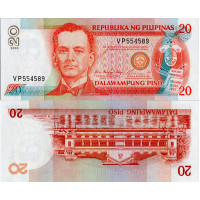 Billete Filipinas, 2004, series VP, 20 Piso, Pi. 182i.4.2, N/UNC