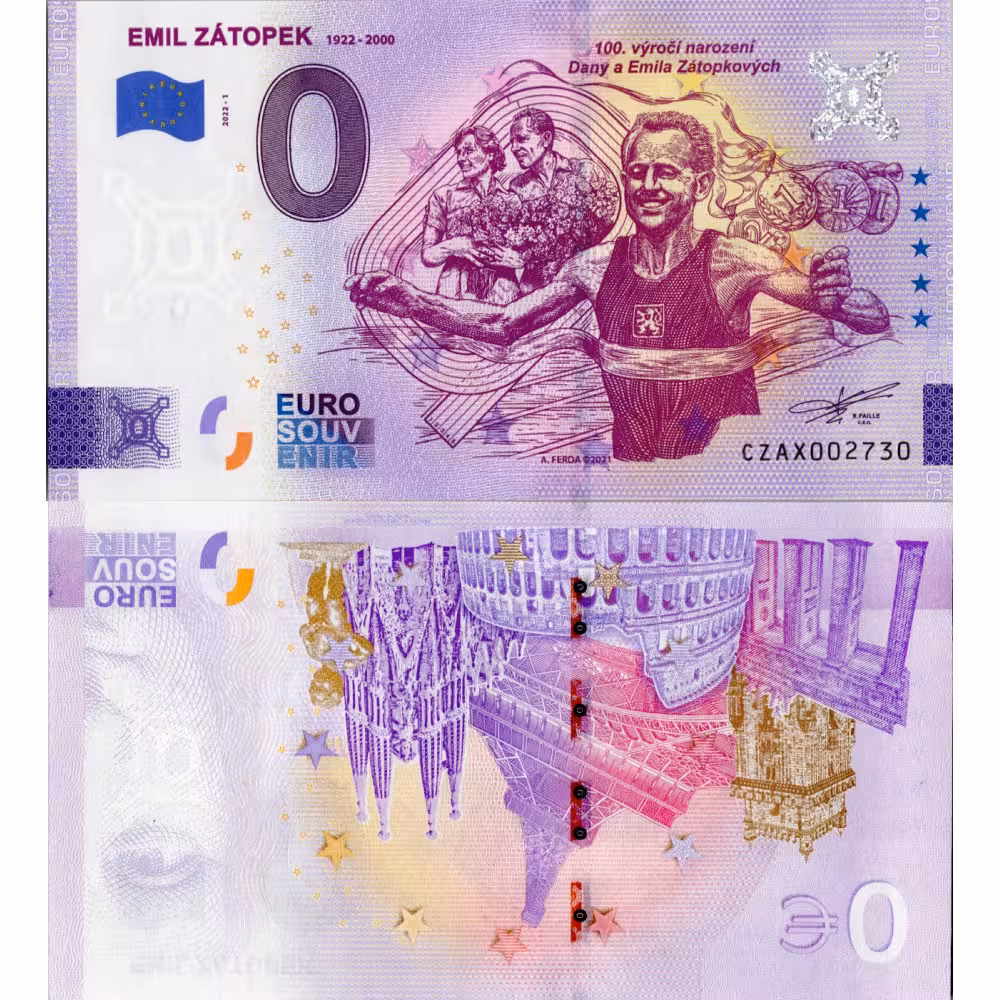 Cédula 0 EUR, CZA 002730, N/UNC, 2022, serie CZA, 002730