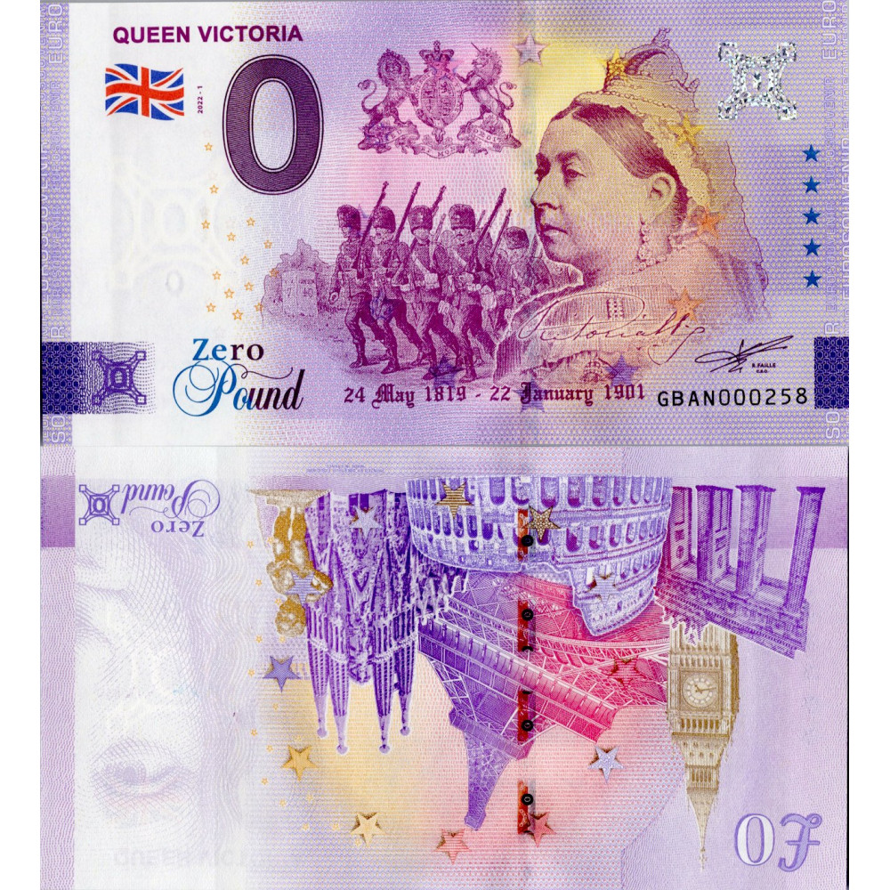 Bankovka 0 EUR, GBA 000258, N/UNC, 2022, serie GBA, 000258 Bankovka 0 EUR, GBA 000258, N/UNC, 2022, serie GBA, 000258