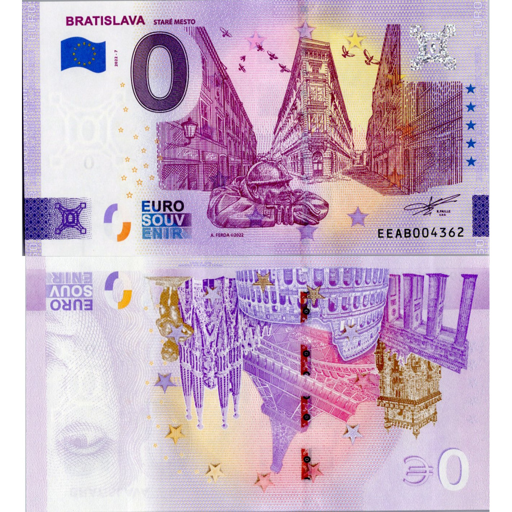 Bankovka 0 EUR, EEAB, N/UNC, 2022 Bankovka 0 EUR, EEAB, N/UNC, 2022