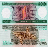 Bankovka Brazílie, 200 Cruzeiros, Pi. 199b, N/UNC Bankovka Brazílie, 200 Cruzeiros, Pi. 199b, N/UNC