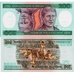 Banknote Brazil, 200 Cruzeiros, Pi. 199b, N/UNC