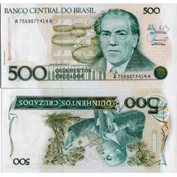 Bankovka Brazílie, 500 Cruzado, Pi. 212d, N/UNC
