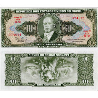 Bankovka 0 EUR, 1 / 10 Cruzeiros, Pi. 183b, N/UNC, Brazílie, serie A Bankovka 0 EUR, 1 / 10 Cruzeiros, Pi. 183b, N/UNC, Brazílie, serie A