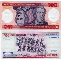 Bankovka Brazílie, serie A, 100 Cruzeiro, Pi. 198b, N/UNC Bankovka Brazílie, serie A, 100 Cruzeiro, Pi. 198b, N/UNC