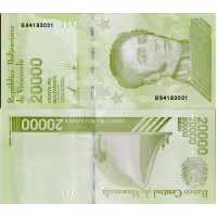 Cédula Venezuela, 2018, 20000 bolívares soberanos, Pi. 110a, N/UNC
