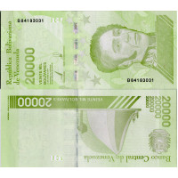 Bankovka Venezuela, 2018, 20000 Bolívar Sobera, Pi. 110a, N/UNC