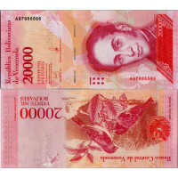 Bankovka Venezuela, 2017, 20000 bolívar sobera, Pi. 99a, N/UNC