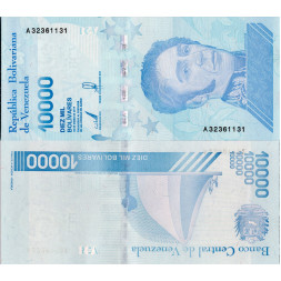 Bankovka Venezuela, 10000 Bolívar Fuerte, Pi. 109b, N/UNC