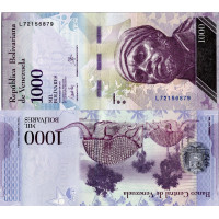 Bankovka Venezuela, 2017, serie L, 1000 Bolívares, Pi. 95b, N/UNC