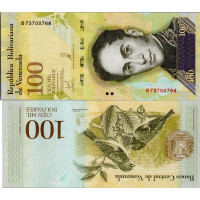 Bankovka Venezuela, 2017, serie B, 100000 Venezuelan bo, Pi. 100d, N/UNC