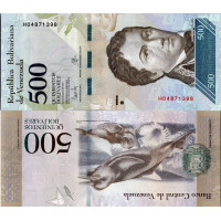 Bankovka Venezuela, serie H, 500 Bolívares, Pi. 94b, N/UNC