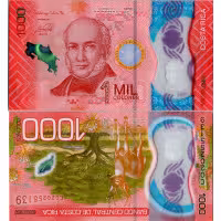 Bankovka Kostarika, 2019, serie C, 1000 Colon, Pi. 280a, N/UNC