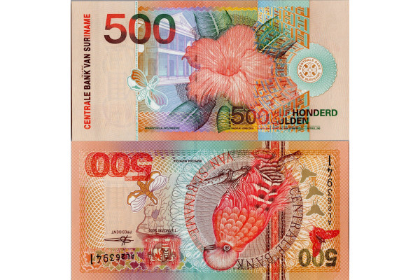 Bankovka Surinam, 2000, 500 Gulden, Pi. 150, N/UNC