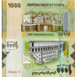 Bankovka Jemen, 1000 Rial, Pi. 36, 0/AU