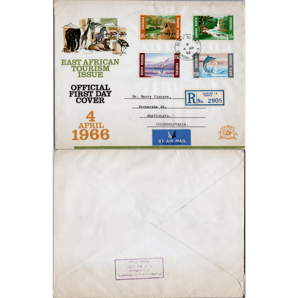 FDC Keňa, SG223-226# FDC Keňa, SG223-226#