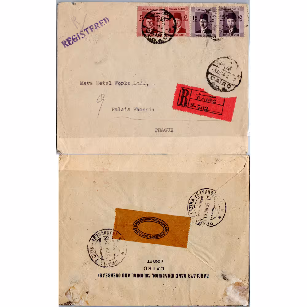 Envelope circulado África, Usado #, Egypt