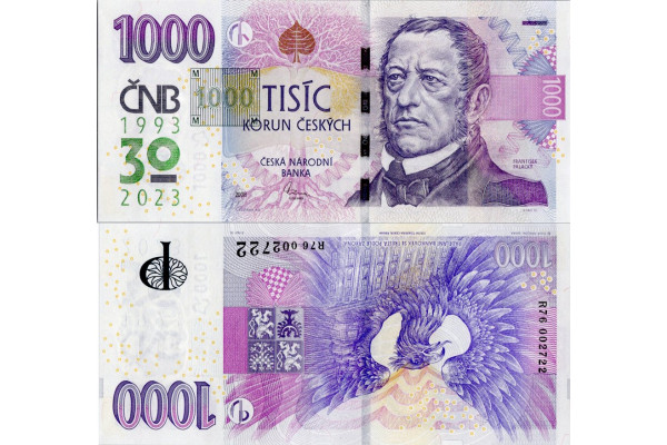 Bankovka ČR, 1000 Kč, Pi. 31a, N/UNC, 2008, serie R, 76002722
