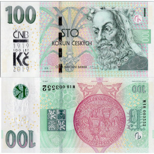 100 Kč, Pamětní emise 2019–2026