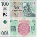 Banknoten Tschechische Republik Set, 100 Kč, Pi. 28a, N/UNC, 2018, serie M18, 003552 1