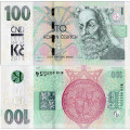 Banknoten Tschechische Republik Set, 100 Kč, Pi. 28a, N/UNC, 2018, serie M18, 003552 2