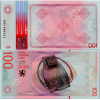 Pamětní banknovka, 100, U 05001422, N/UNC, serie U