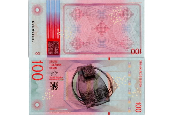 Pamětní banknovka, 100, U05, N/UNC, Česká republika
