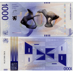 Cédula comemorativa, 1000, U 02, N/UNC, República Tcheca