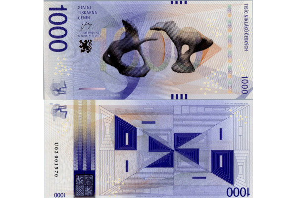 Pamětní banknovka, 1000, U 02, N/UNC, Česká republika