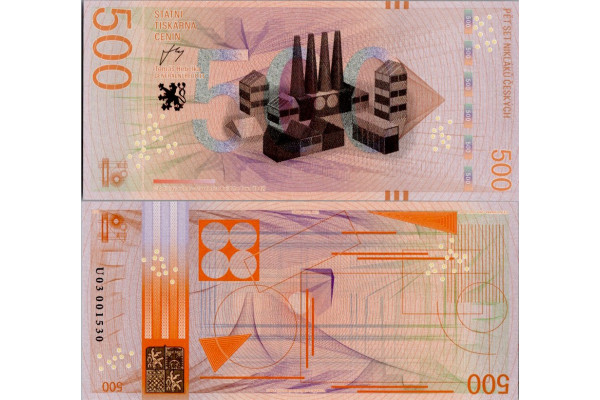 Pamětní banknovka, 500, U 03, N/UNC, Česká republika, serie U