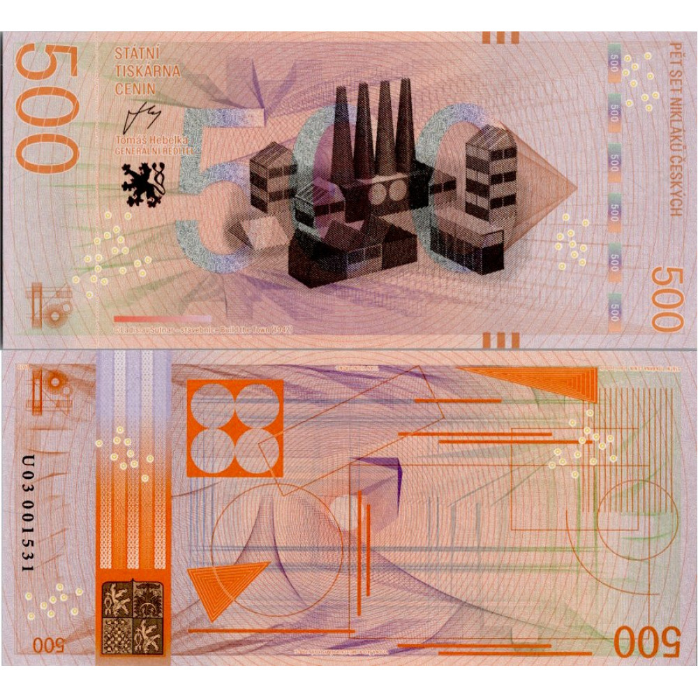 Pamětní banknovka, 500 Kč, U 03001531, N/UNC, Česká republika, serie U Pamětní banknovka, 500 Kč, U 03001531, N/UNC, Česká republika, serie U