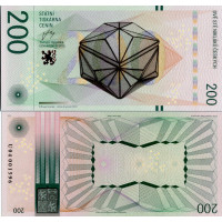 Pamětní banknovka, 200, U 04001596, N/UNC, Česká republika, serie U Pamětní banknovka, 200, U 04001596, N/UNC, Česká republika, serie U
