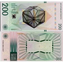 Gedenkbanknote, 200, U 04001597, N/UNC, Tschechische Republik, Serie U