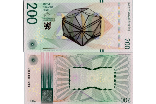 Pamětní banknovka, 200, U 04001599, N/UNC, Česká republika