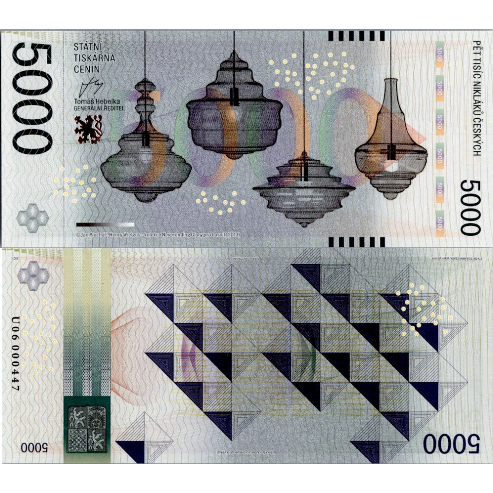 Pamětní banknovka, 5000, U06 000447, N/UNC, Česká republika, 2013, serie U06 Pamětní banknovka, 5000, U06 000447, N/UNC, Česká republika, 2013, serie U06