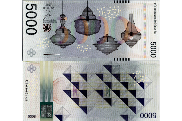 Pamětní banknovka, 5000, U06 000448, N/UNC, Česká republika, 2013