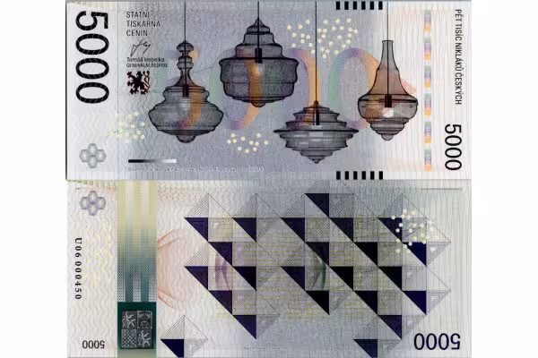 Pamětní banknovka, 5000, U06 000450, N/UNC, Česká republika, 2013, serie U06
