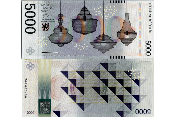 Pamětní banknovka, 5000, U06 000450, N/UNC, Česká republika, 2013, serie U06