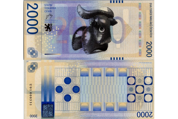 Pamětní banknovka, 2000, U01, N/UNC, Česká republika