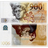 Pamětní banknovka, 900, AC 009021, N/UNC, 2021, serie AC