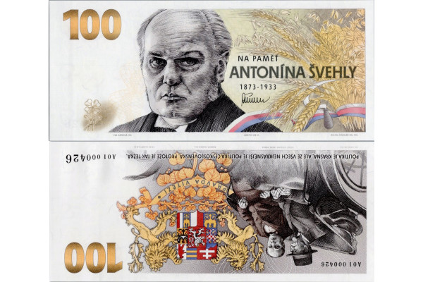 Pamětní banknovka, 100 Kč, Pi. A01, N/UNC, Česká republika, série A01!