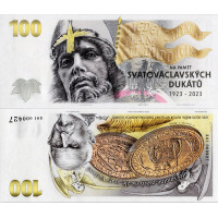 Pamětní banknovka, 100, Pi. A01, N/UNC, Česká republika, 2023, serie A01