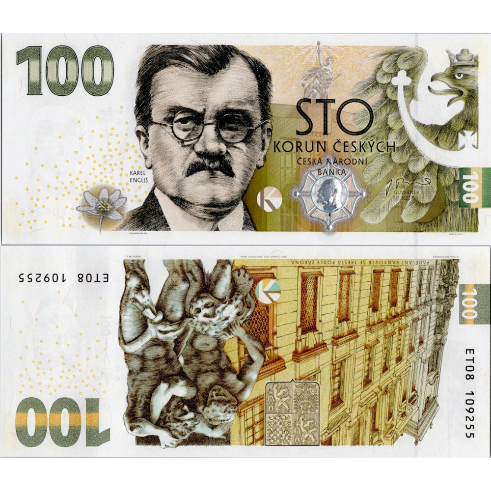 Pamětní banknovka, 100 Kč, Pi. ET 08, N/UNC, Česká republika, serie ET Pamětní banknovka, 100 Kč, Pi. ET 08, N/UNC, Česká republika, serie ET
